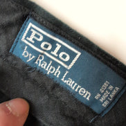 Pantalon Chino Polo Ralph Lauren W38 L32 Noir Logo Vert Coton