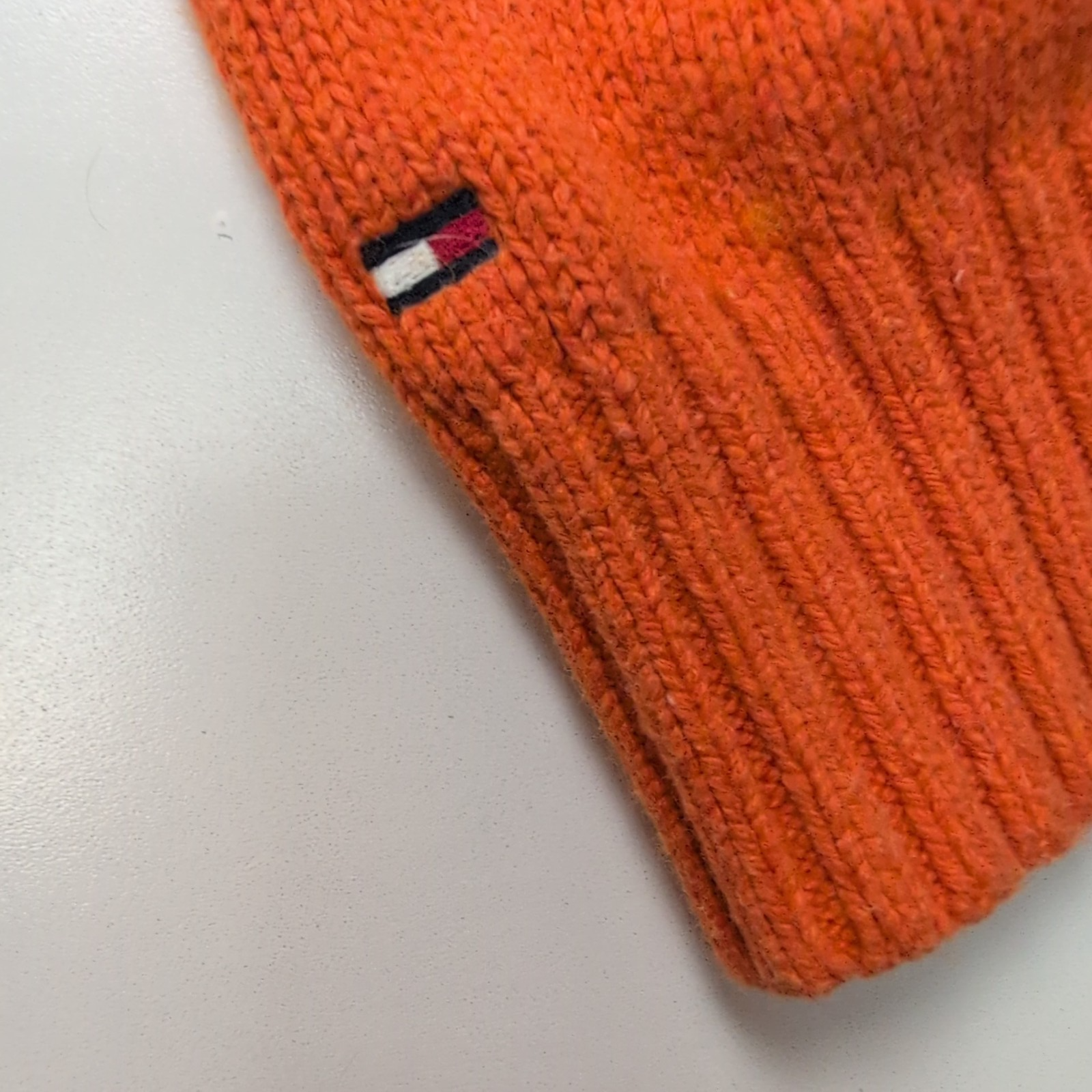 Gilet zippé Tommy Hilfiger orange Homme XXL Logo manche