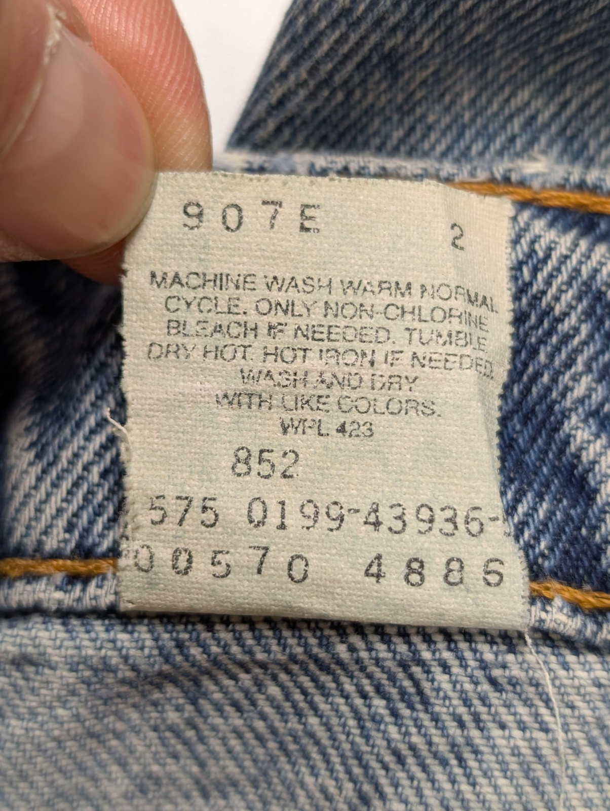 Jean LEVI'S 570 Baggy Vintage 🛹 Taille W36 (Taille 41cm) 🛹 Bleu Délavé Grunge