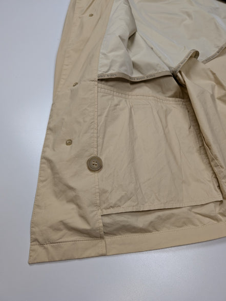 Manteau Hugo Boss Homme M Veste Imper Coton Crème Classique Trench 48