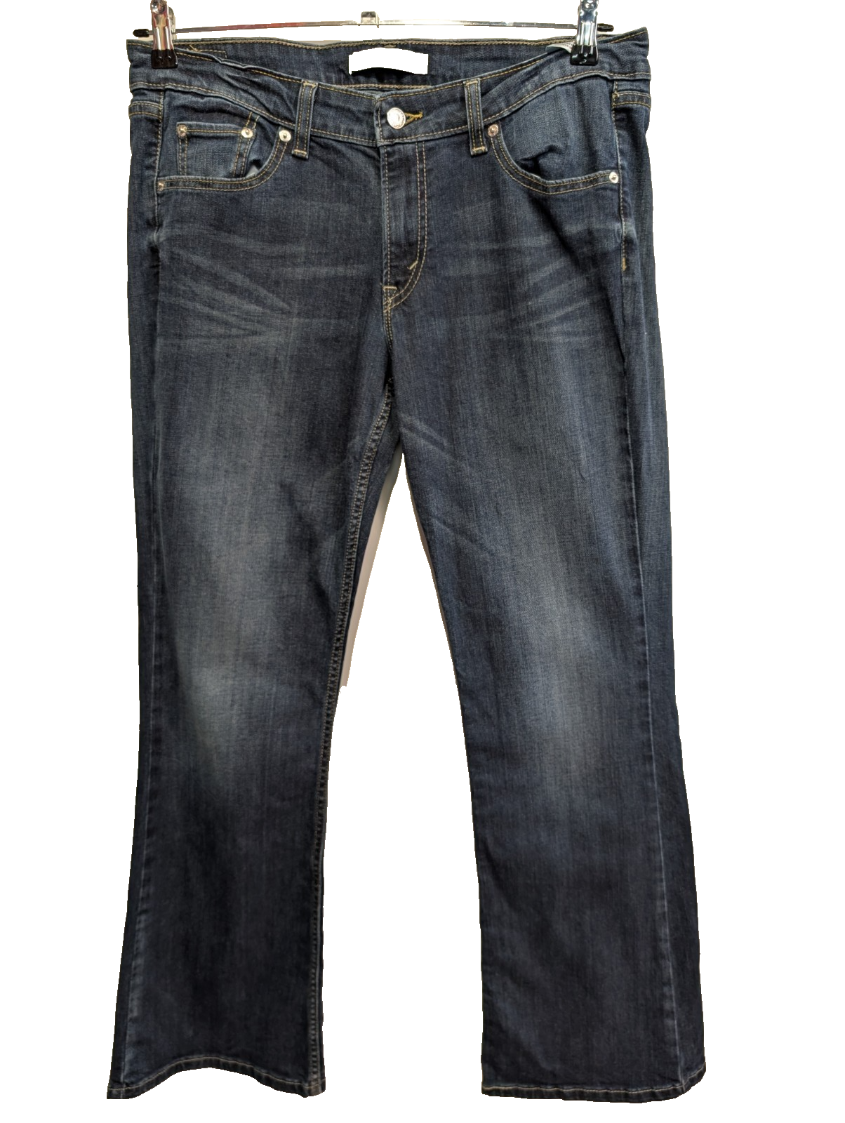 Jean Levi's 518 Femme Bleu Super Low Bootcut Flare W31 L32 Vintage