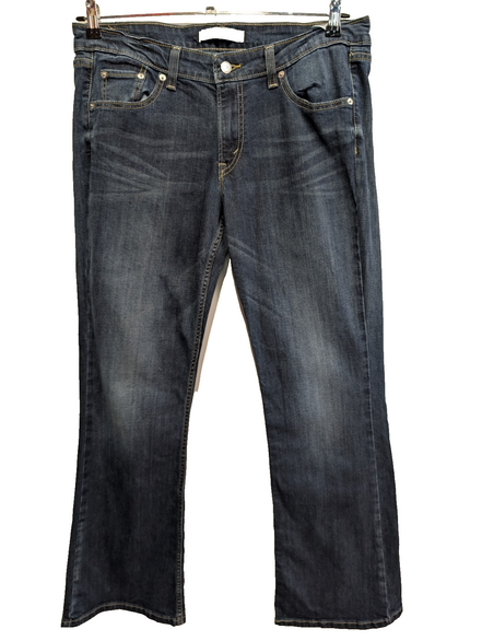 Jean Levi's 518 Femme Bleu Super Low Bootcut Flare W31 L32 Vintage