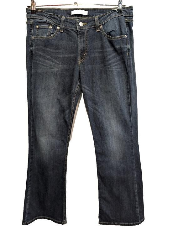Jean Levi's 518 Femme Bleu Super Low Bootcut Flare W31 L32 Vintage