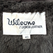 🧥 WILSONS LEATHER Blouson Cuir Marron Doublure Sherpa Hiver Taille 40 M/L |38c