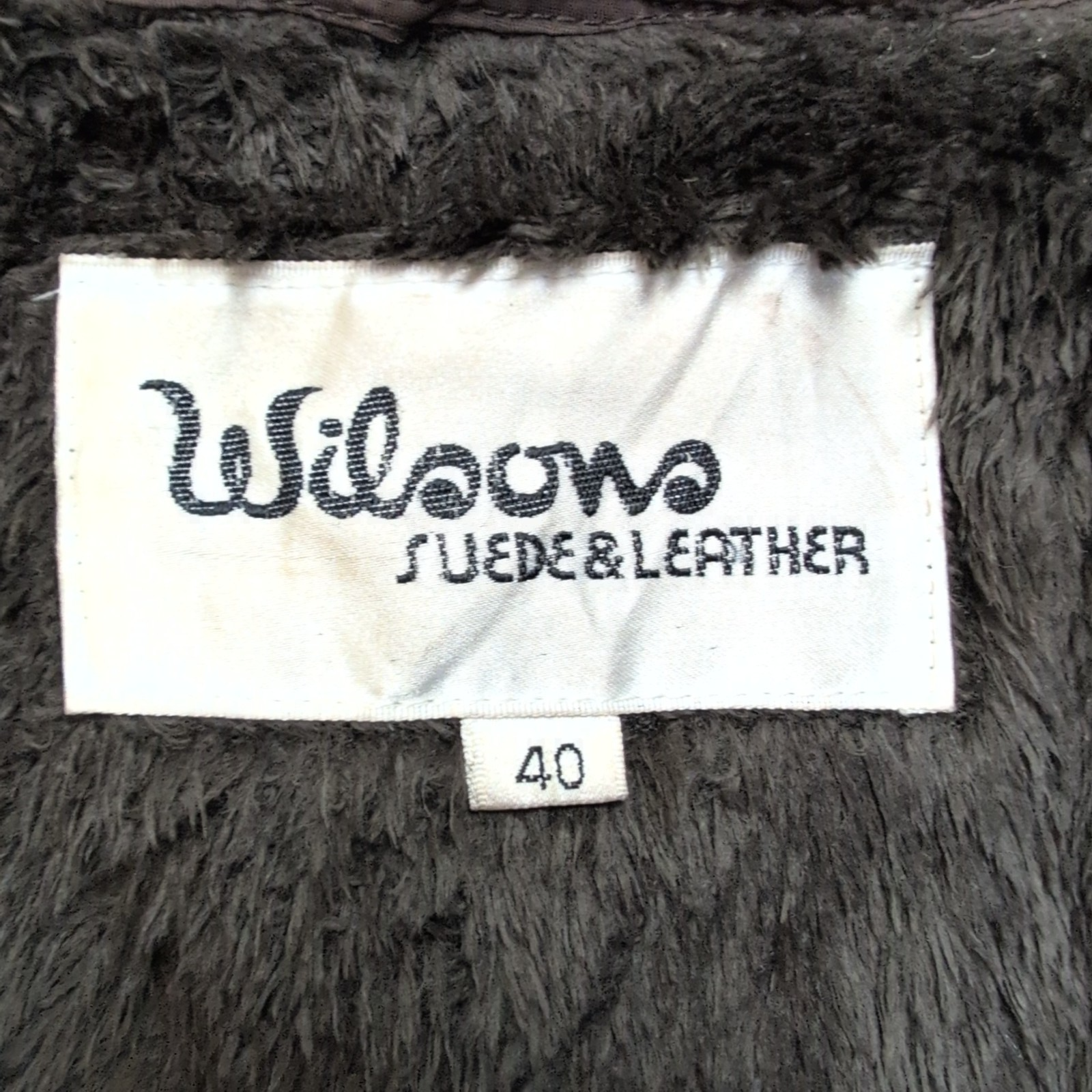 🧥 WILSONS LEATHER Blouson Cuir Marron Doublure Sherpa Hiver Taille 40 M/L |38c