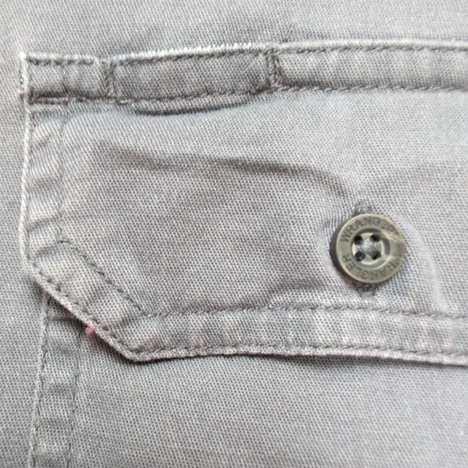 Chemise Wrangler Manches Courtes Grise à Poches Stretch FLEX Taille M