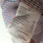 Chemise Nautica XXL Bleu Blanc Rouge Carreaux 100% Coton Classic