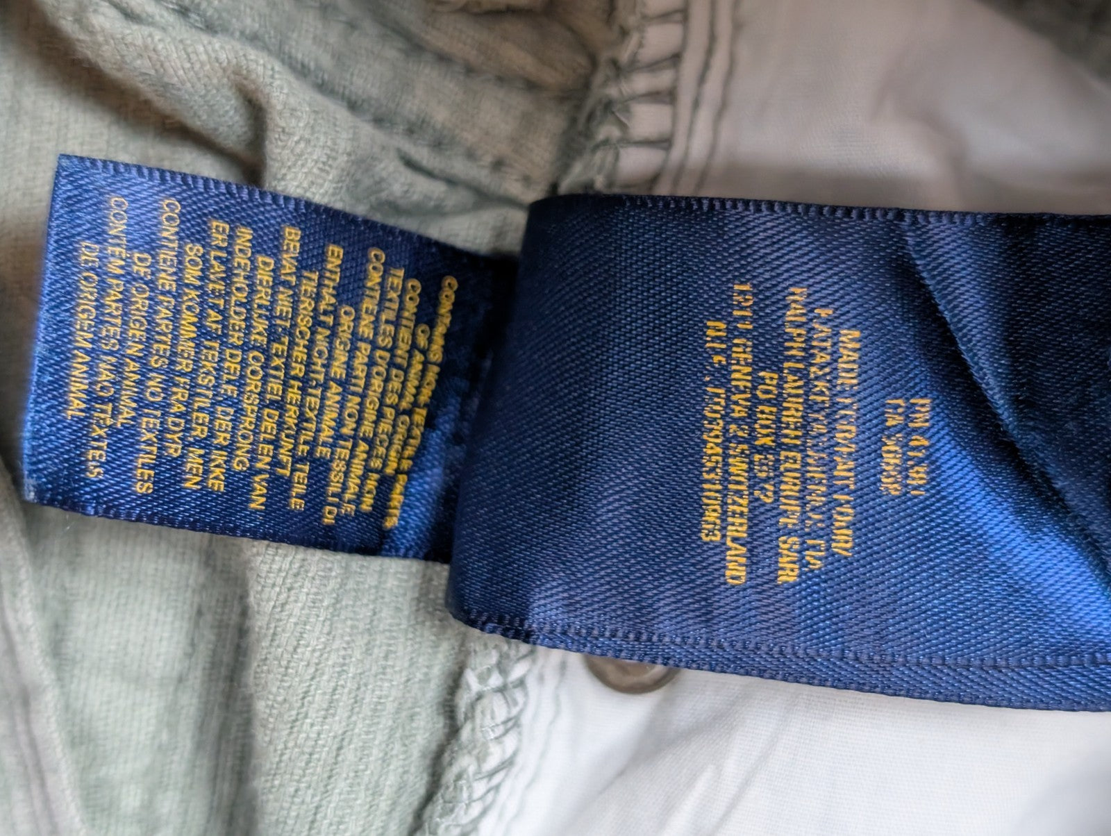 Pantalon Velours Côtelé Polo Ralph Lauren W28 L28 Gris Homme Vintage Jean