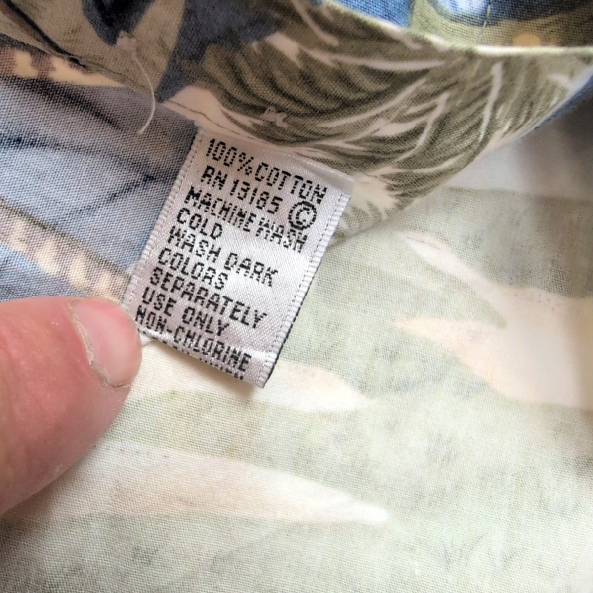 Chemise hawaïenne Pierre Cardin taille XL golf palmiers 100% coton