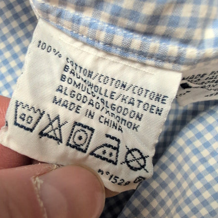 Chemise Polo Ralph Lauren Classic Fit XL Bleu Carreaux Manches Longues