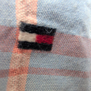 Chemise Tommy Hilfiger Femme XL XXL Carreaux Zip 2 Poches Coton Vintage