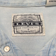 Chemise en jean Levi's bleu clair modèle rare à surcoutures Taille M