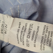 Chemise Chaps manches longues bleu uni taille M #238msch