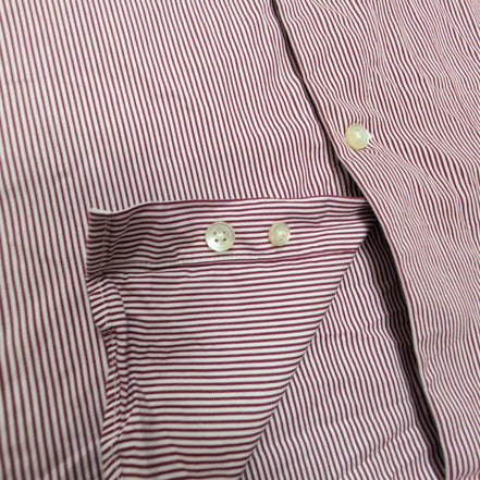 Chemise Express XS Bordeaux Rayures Extra Slim Fit manches longues