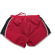Short Under Armour Rouge & Gris avec Doublure - Femme Taille M
