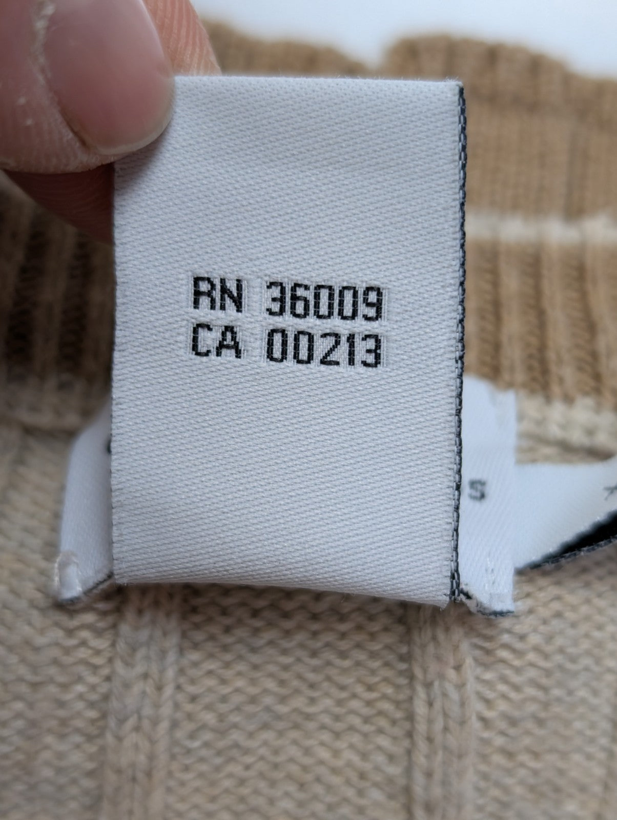 Pull CALVIN KLEIN Crème Col V Maille Côtelée Taille XL Coton Luxe Homme Chic
