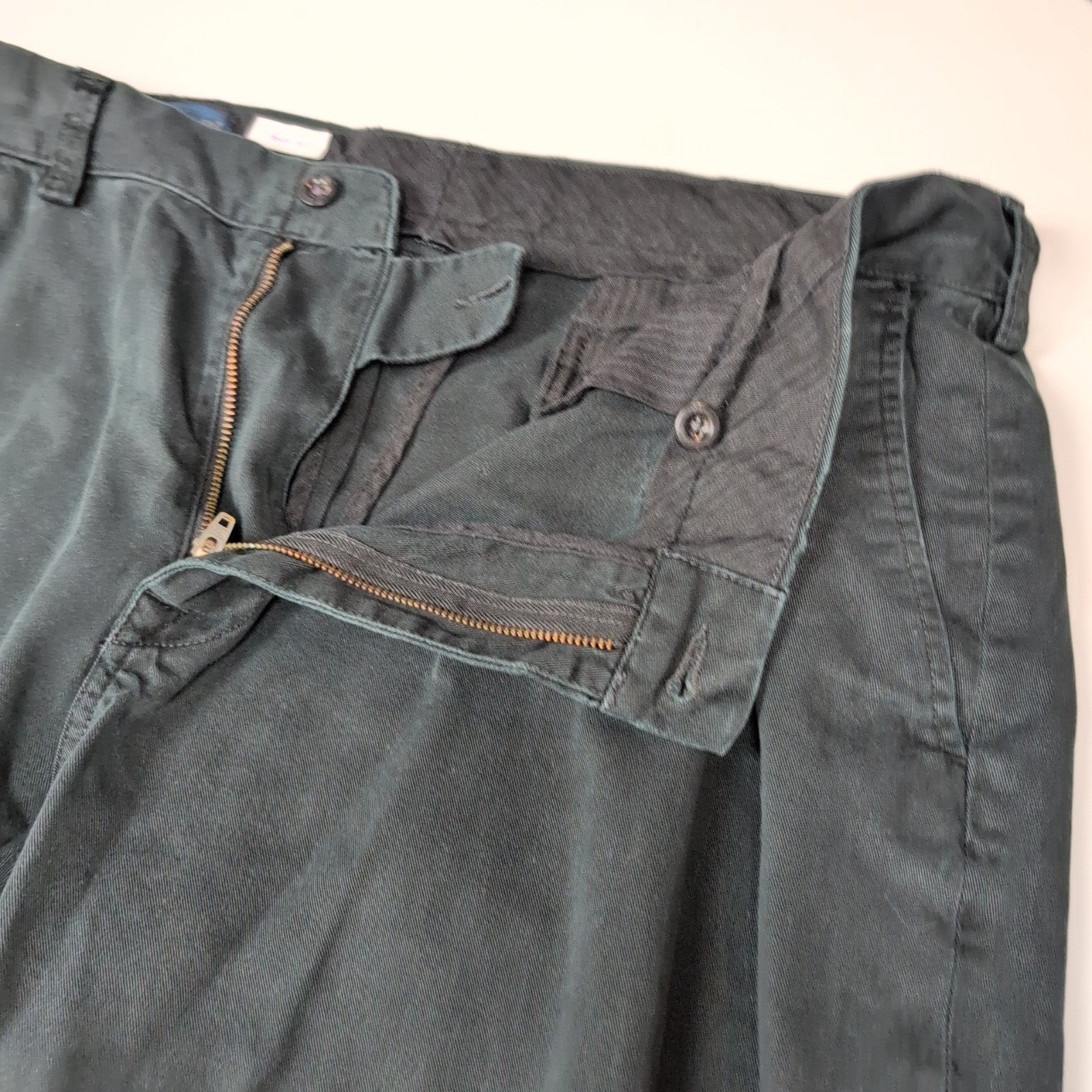 Pantalon Chino Polo Ralph Lauren W38 L32 Noir Logo Vert Coton