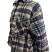 Sierra Pacific Surchemise Flanelle Matelassée T.L Veste Carreau Bleu |245S