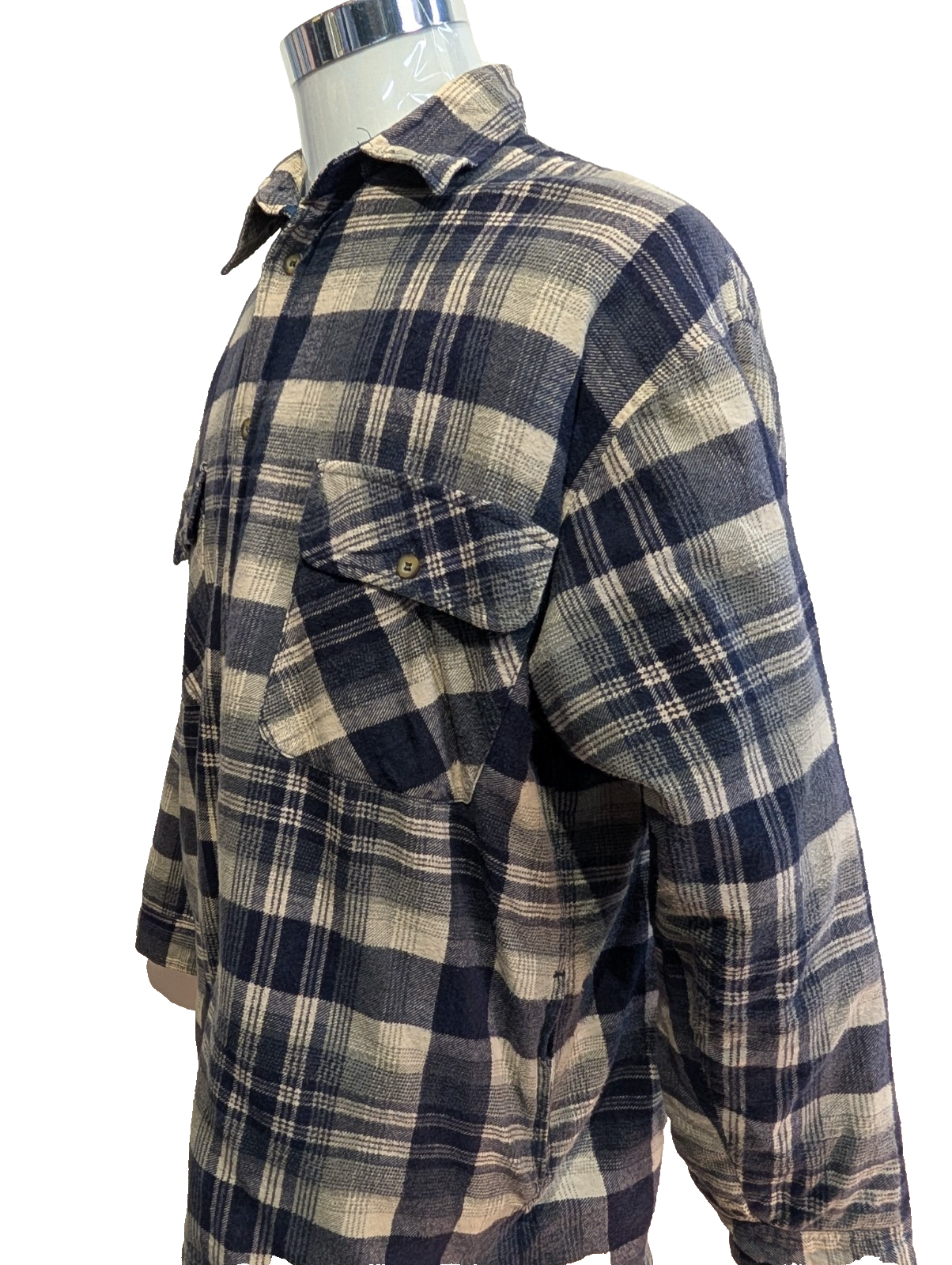 Sierra Pacific Surchemise Flanelle Matelassée T.L Veste Carreau Bleu |245S