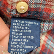 🔥 CHEMISE FLANELLE CHAPS RALPH LAUREN S (P) CARREAUX BLEU ROUGE TBE