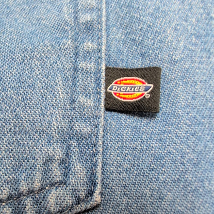 Chemise Dickies Jean Bleu L Made in Mexico Workwear Coton manches longues