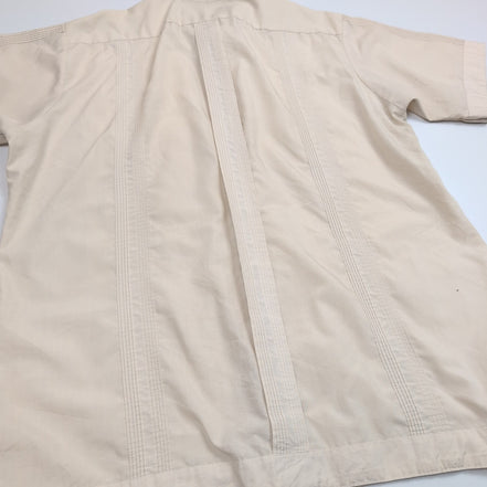 Chemise Emilio Batchi Cuba Panama Beige 4 Poches Brodée Taille L Homme