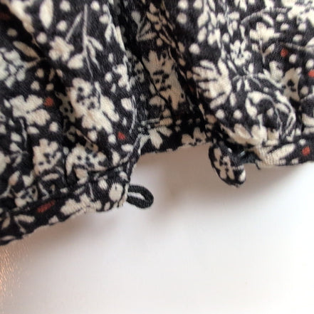 Haut Femme Vero Moda Taille XS Noir Fleuri Blanc Manches Bouffantes Neuf