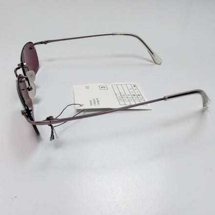 Bar-On® Lunettes de Soleil Rectangulaires Bordeaux Y2K Branches Fines