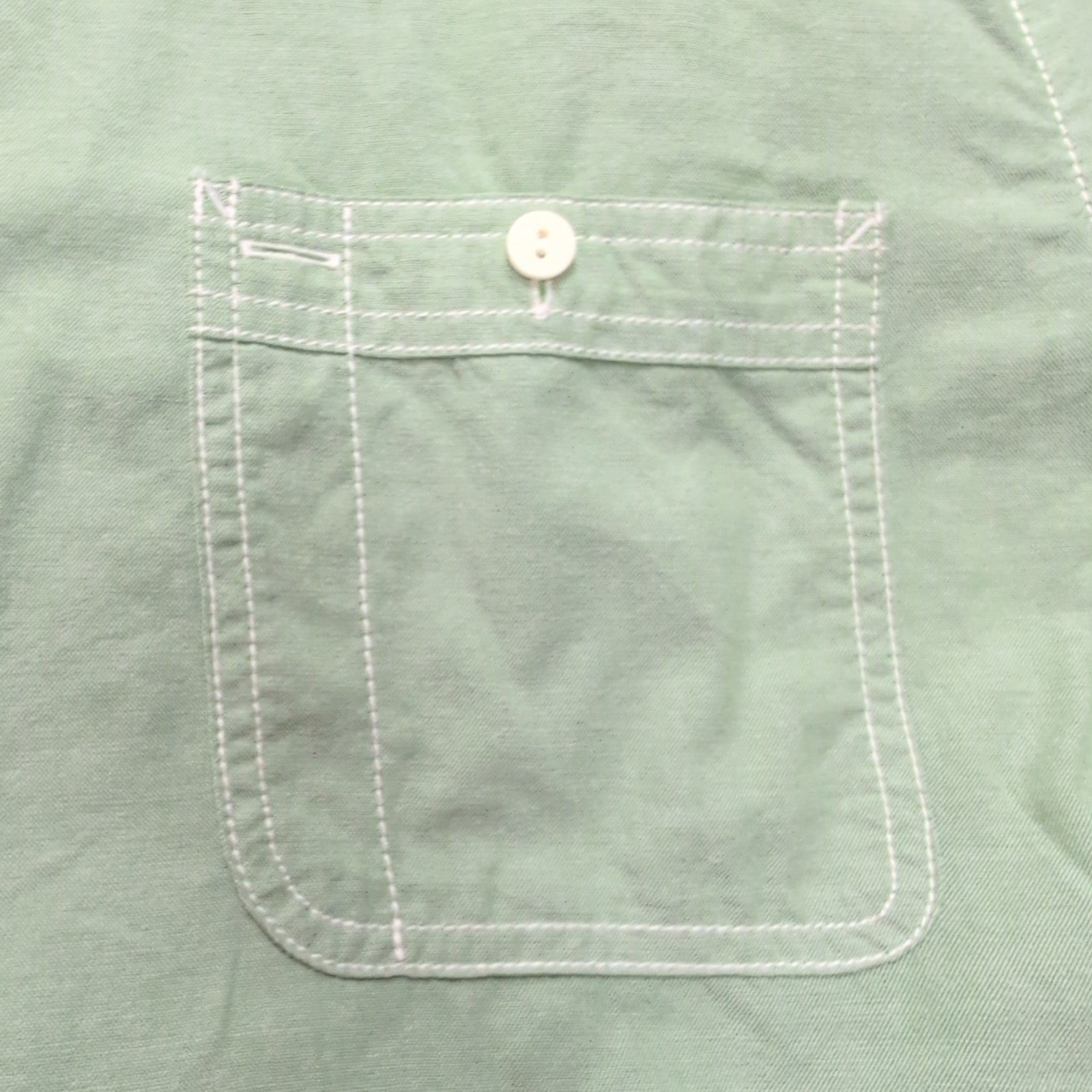 Chemise Nautica XXL Vert Pâle Workwear Poche Stylo Manches longues