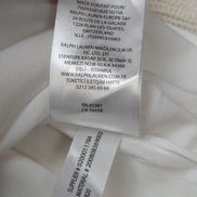 Pull Lauren Ralph Lauren Femme Blanc Crème Doublé Coton Taille M Excellent État