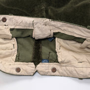 Pantalon Velours côtelé Polo Ralph Lauren W42 L30 Vert Bouteille Vintage