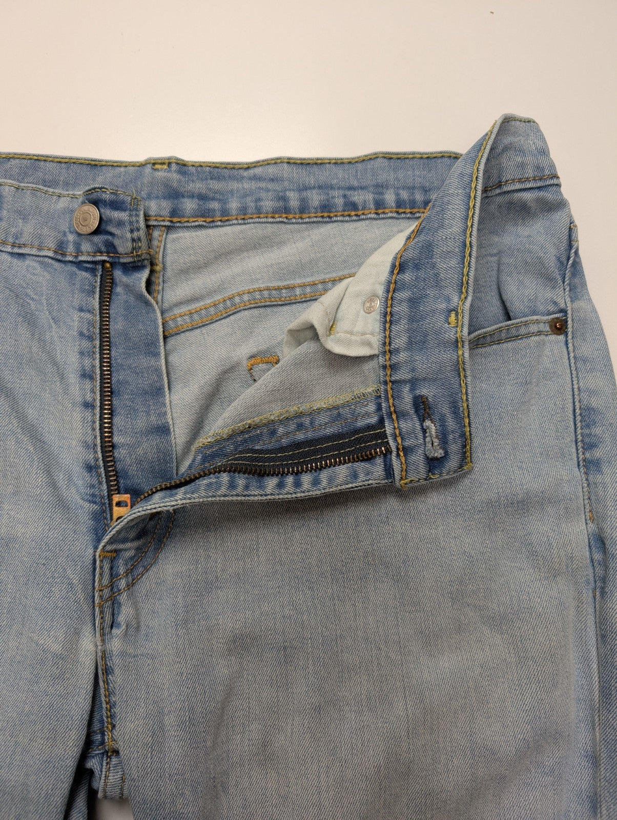 Jean Levi's 511 Slim Fit Homme W36 L32 Bleu Clair Stretch Vintage Denim