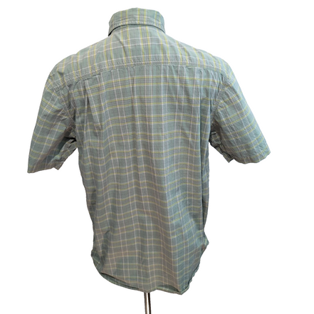 Chemise Carhartt Relaxed Fit L Vert Carreaux Manches Courtes Poches
