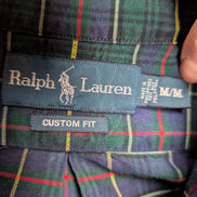 Chemise Ralph Lauren Carreaux Multicolores Manches Longues Custom Fit - Taille M