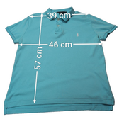 Polo manches courtes Polo Ralph Lauren Sport femme L bleu turquoise Slim Fit