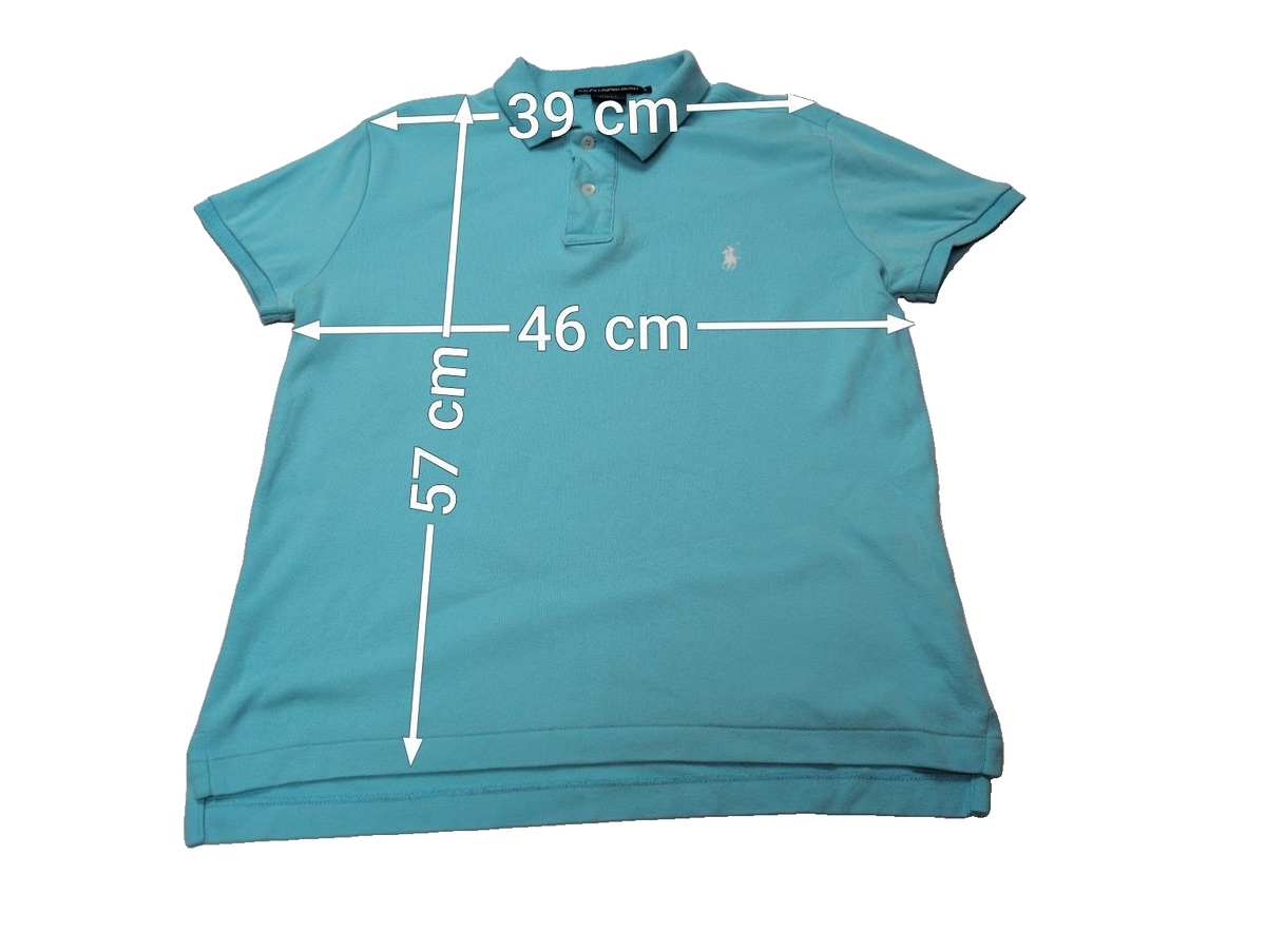 Polo manches courtes Polo Ralph Lauren Sport femme L bleu turquoise Slim Fit