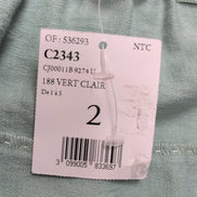 Jupe Femme Taille XL (T2) Christine Laure Vert Clair Viscose Neuve Étiquette