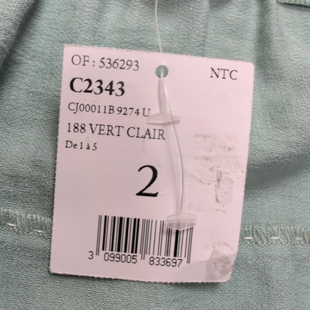 Jupe Femme Taille XL (T2) Christine Laure Vert Clair Viscose Neuve Étiquette