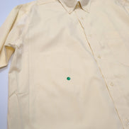 Chemise Ingram Made in Italy M/L Jaune Pâle 100% Coton Neuve Sans Étiquette