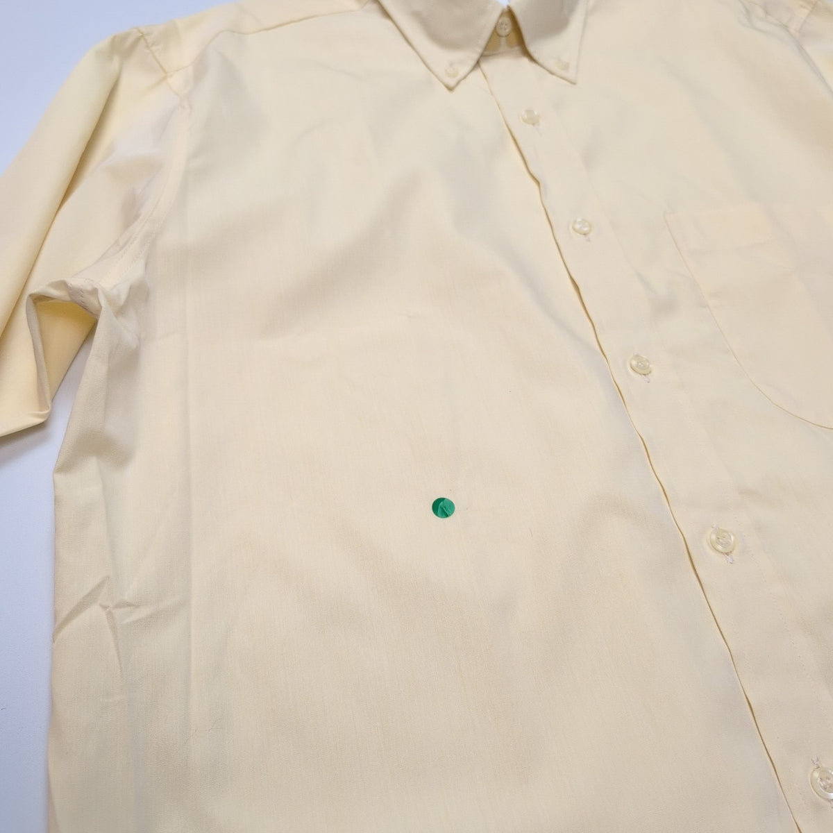 Chemise Ingram Made in Italy M/L Jaune Pâle 100% Coton Neuve Sans Étiquette