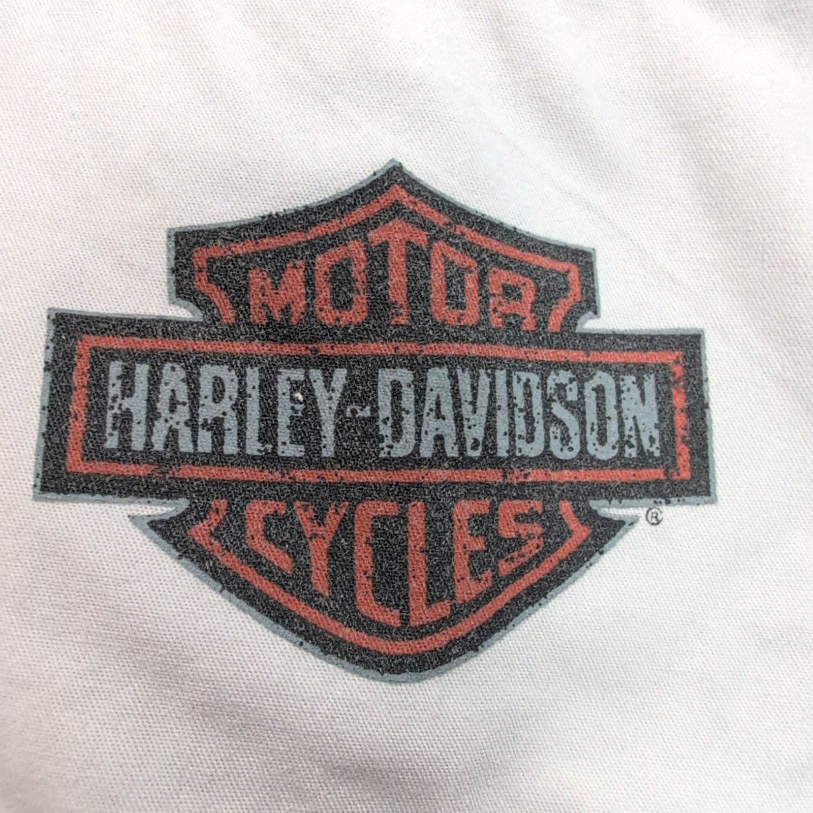 Harley Davidson chemise manches courtes gris clair ailes d’ange dos taille 2XL