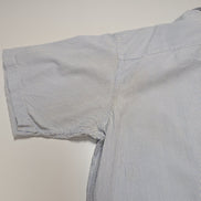 Chemise manches courtes L.L. Bean bleu à rayures gaufrée taille XXL #226msch