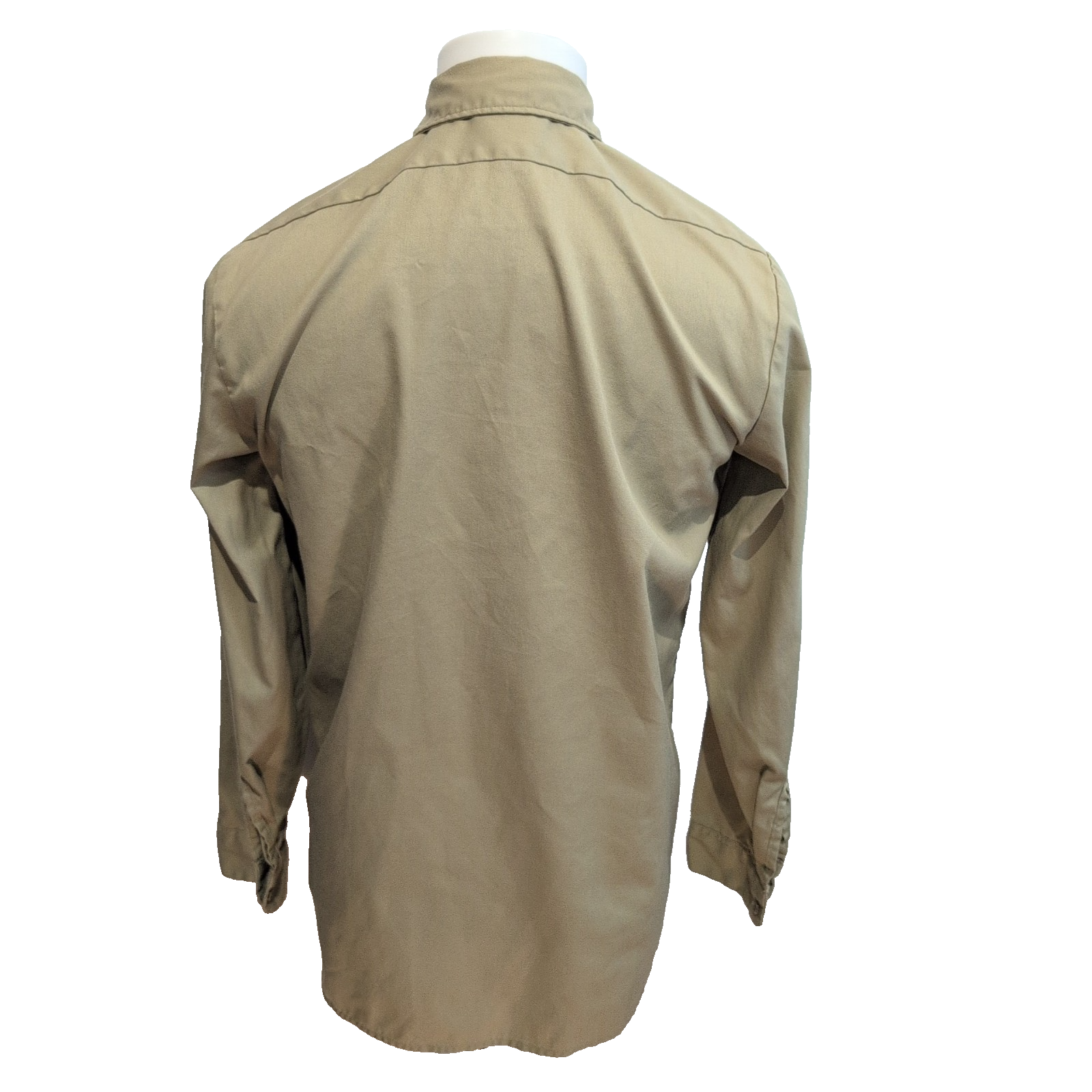 Chemise Dickies S / M Beige Crème 14.5 Coton Polyester Manches Longues