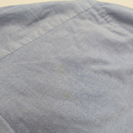 Chemise Chaps Oxford Bleu Clair Coton Manches Longues Taille L