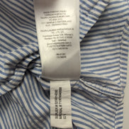Chemise Ralph Lauren S Bleue Rayures Logo Bleu Manches Courtes