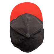 Casquette ADIDAS Vintage Rouge et Noir Logo Imprimé Taille Réglable