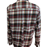 👕 CHEMISE FLANELLE PERFORMANCE CHAPS L (G) À CARREAUX ROUGE NOIR LOGO CUIR