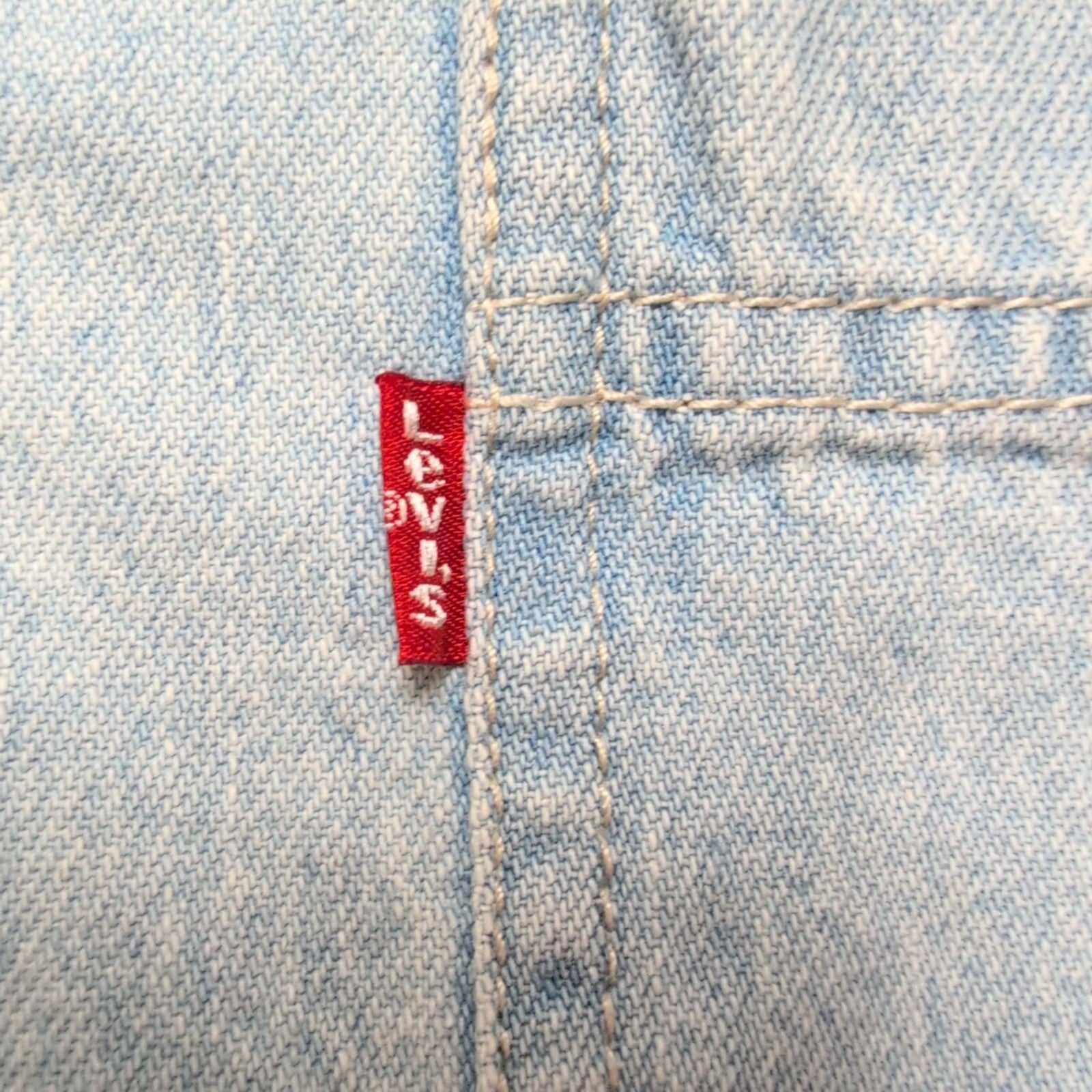 Chemise Levi's Vintage Denim Jean Bleu Clair Red Tab Taille L