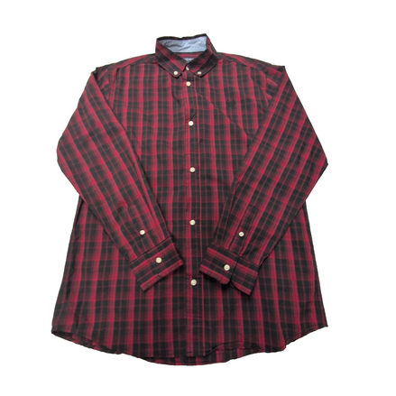 Chemise CHAPS rouge et noire à carreaux taille S (xl 18-20) #75e