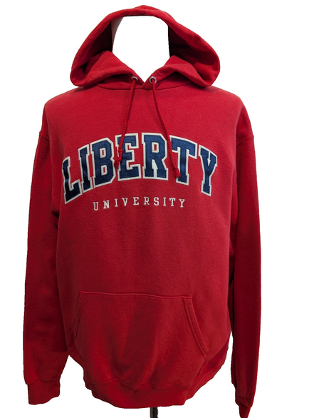 ➜ Sweat à Capuche Champion Vintage - Liberty University - Rouge - Taille L